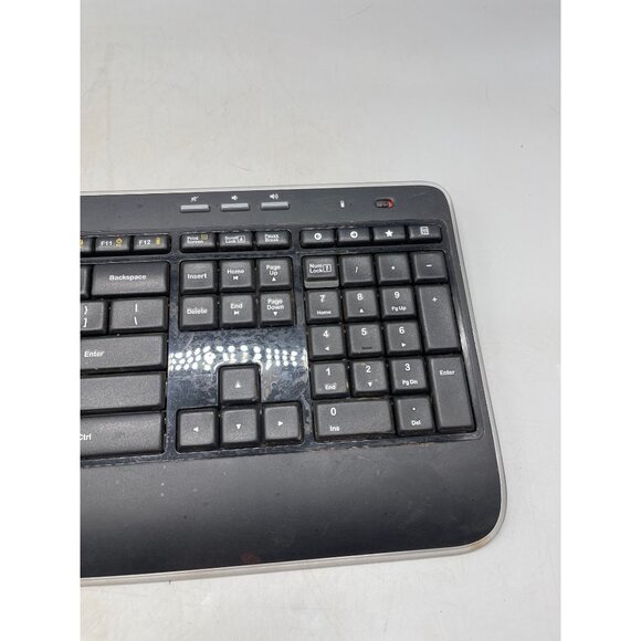 READlogitech wireless keyboard work USB plugged computer NO RECEIVER ONLY PARTS - Picture 4 of 10